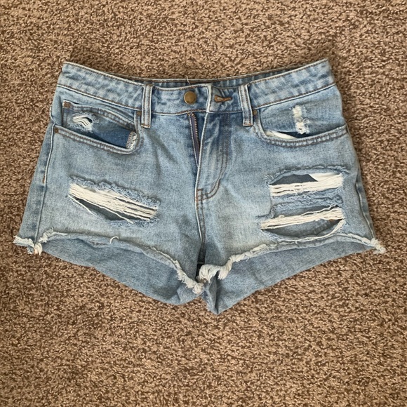 Billabong Drift Away Frayed Denim Shorts - Picture 4 of 6